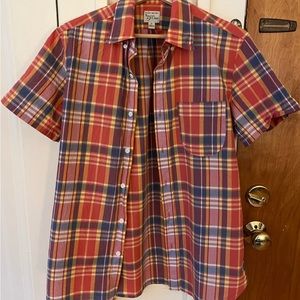J. Crew Madras Short-Sleeve Shirt